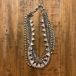 Stella and Dot mixed metal layered necklace